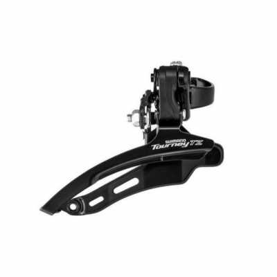 Перемикач передній Shimano FD-TZ500 верхня тяга, 28,6мм, 42т. чорний